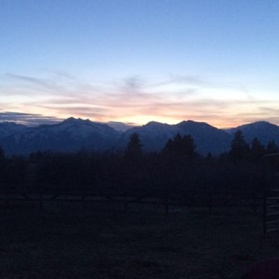 Sunset at New Beginning Ranch